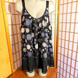 🆕 Lane Bryant, lined tank top, size 24, NEW with tags.